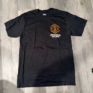 Crooks & Castles Halfway Black and Orange Tee